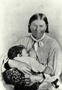 Cynthia Ann Parker and baby daughter