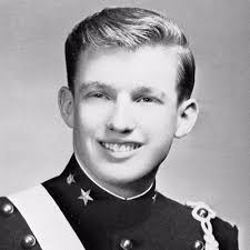 Trump in military school