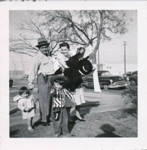 Mike McKool family Christmas 1957