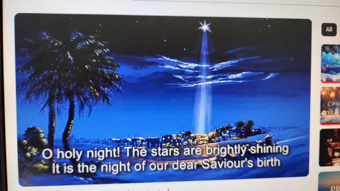 Long ago a star was shining; Christmas carol